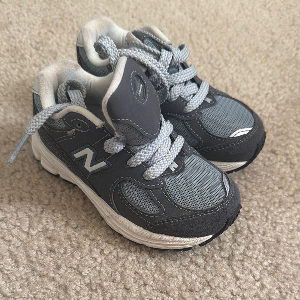 New Balance Kids Gray Athletic Sneakers